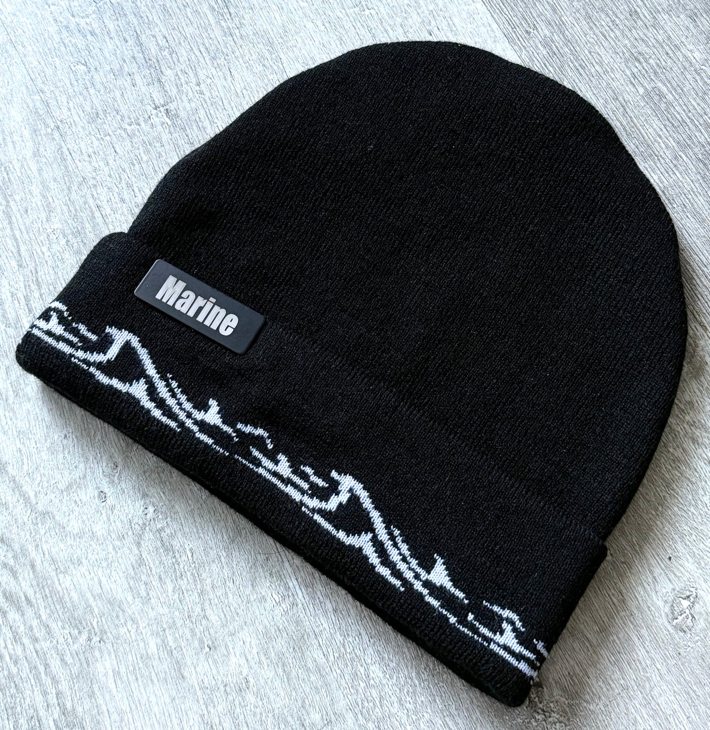 Marine All round Wave Beanie- Navy